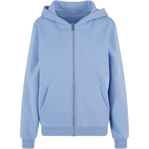 Build your Brand Ladies Fluffy Zip Hoody Ladies Hoody Soft Warm New - Picture 10 of 84