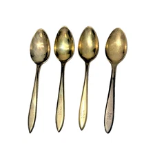 Lot of four Antique 5" Regal 5 O'Clock Dirigold Dirilyte Regal pattern teaspoons