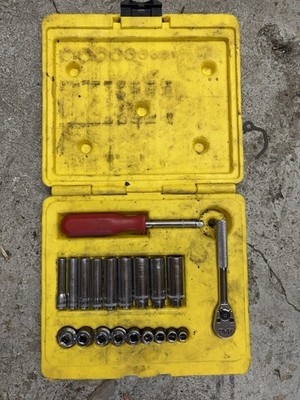 MAC Tools USA SMM206BR 20pc 1/4  Drive Metric Socket Set New Rare