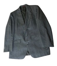 Hart Schaffner Marx Wool Sport Coat Men Sz 42 Blazer Jacket Gray Union Made USA