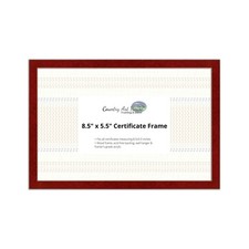 8.5" x 5.5" Certificate Frame - Wood Frame - Holds any document measuring 8.5" x
