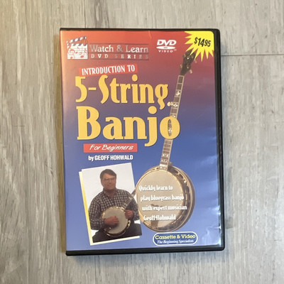 Watch & Learn DVD Introduction to 5-String Banjo Beginner Geoff Hohwald 2003