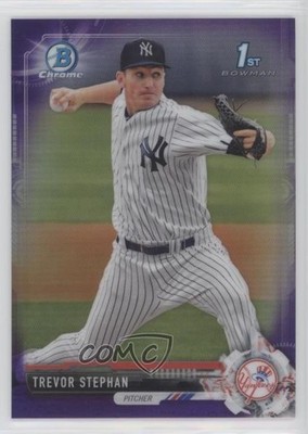 2017 Bowman Draft Chrome Purple Refractor 47/250 Trevor Stephan #BDC-167 2d9