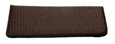 Calabria S187 Slim Soft Slip-in Eyeglass Case Brown Mauve Men Women Woven Fabric