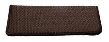 Calabria S187 Slim Soft Slip-in Eyeglass Case Brown Mauve Men Women Woven Fabric