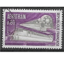 Timbre Obl. YT 1631 Aérotrain  1970