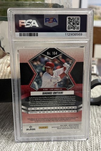 2022 Panini Mosaic SHOHEI OHTANI #164🔥 PSA 9 MINT 🔥 SILVER PRIZM Los Angeles - Picture 2 of 4