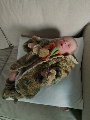 Reborn Puppe Junge Neu 44 Cm Stoffkörper Babypuppe