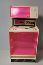 1978 Barbie Dream House Pink White Kitchen Stove Microwave Vintage Mattel 70s