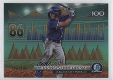 2024 Bowman Scouts Top 100 Aqua Refractor 6/125 Carson Roccaforte #BTP-86 6k2