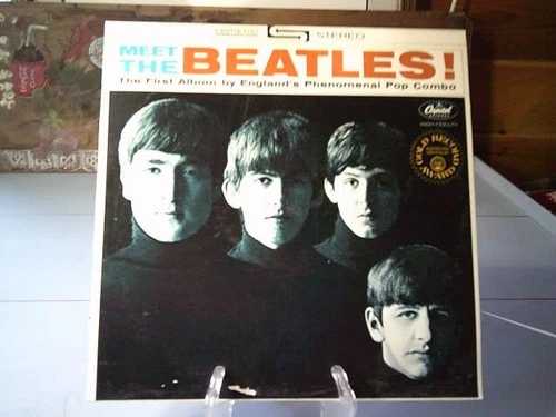 33 12" LP THE BEATLES MEET THE BEATLES CAPITOL GREEN STEREO ST 2047 Fee Ship +++