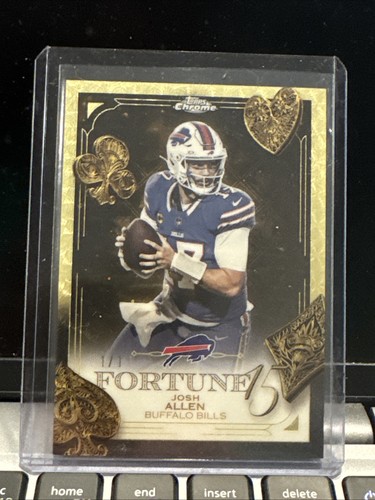 Josh Allen [Superfractor] #HX-3 2025 Topps Chrome Helix card
