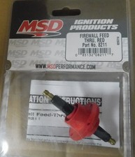 Msd 8211 Firewall Feed-thrus Coli Wire Brass Male Terminals Rynite Redblack Msd 8211 Firewall Feed-thrus Coli Wire Brass Male Terminals Rynite Redblack