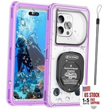 Waterproof Phone Case, Underwater Phone Cases for Snorkeling, IPX8 Purple