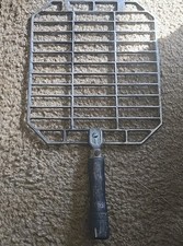 Vintage Heavy Duty Cast Iron Hibachi Grill Grate Replacement - Tabletop Bbq Part