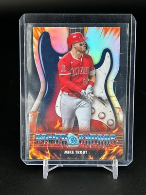 Mike Trout 2026 Bowman Power Chords PC-24 Die-Cut Insert Los Angeles Angels