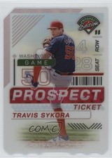 2024 Panini Prospect Edition Ticket Stub Holo Prizm /50 Travis Sykora #91 4z8