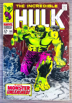 INCREDIBLE HULK #105 1968 1st appearance Missing Link