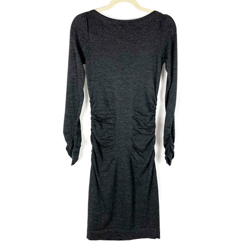 Diane von Furstenberg Gray Sweater Dress Wool Knit Long Sleeve Pullover - Bild 4 von 7
