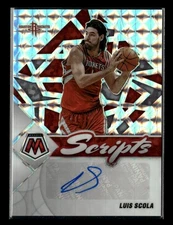 2021-22 Panini Mosaic #SC-LSC Luis Scola Scripts