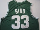 LARRY BIRD SIGNED BOSTON CELTICS ORIGINAL BASKETBALL JERSEY W/ COA