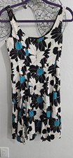 nine west dress Women A Line Floral Casual Size 2 Multicolor