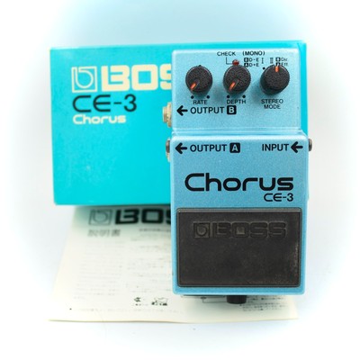 BOSS CE-3 Chorus With Original Box 1983 Made in Japan Black Label ACA 270100
