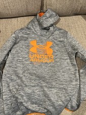 Under Armour Sweatshirt Gray  Orange Youth XL