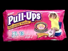 VERY RARE SEALED Vintage 2003 Huggies Pull Ups Girls XL 4T-5T - 13 CT