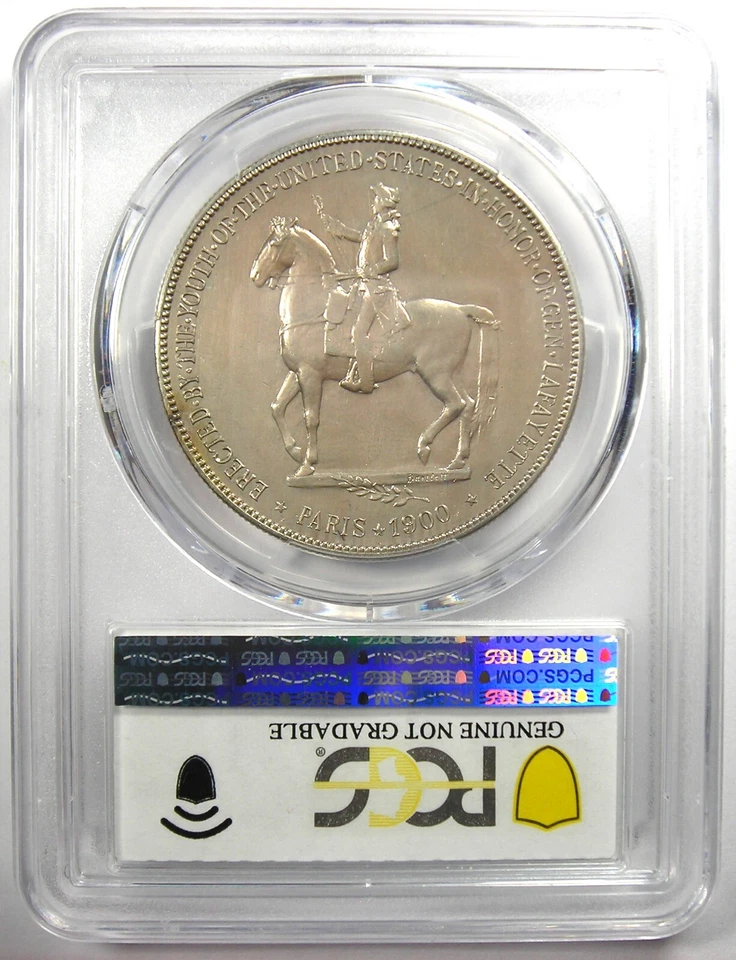 1900 Lafayette Silver Dollar $1 Coin - Certified PCGS Uncirculated Detail UNC MS - Image 3 of 4