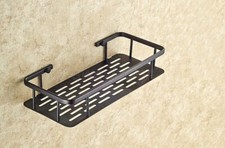 30cm Oil Rubbed Bronze Bathroom Accessory Shower Shelf Storage Basket Holder