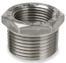 Smith-Cooper 1/2 X 1/4 MPT X FPT Class 150 Cast 316 SS Reducing Bushing