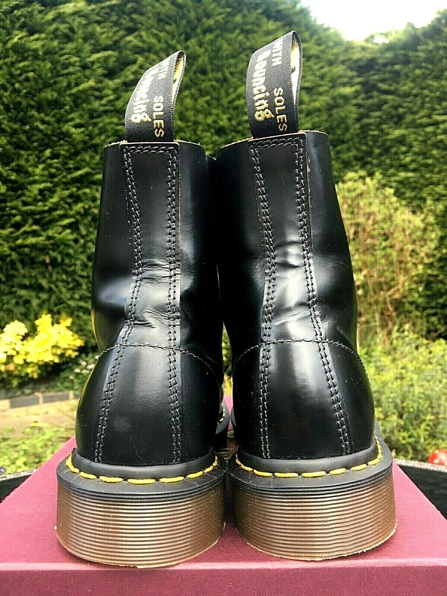 Dr Martens 1460 Heritage Fit smooth black leather 8-eye boots UK 8
