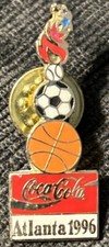 1996 atlanta olympic rare Three Sport With Flame Coca Cola Pin