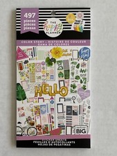 Brand New The Happy Planner Value Sticker Book Color Story 497 Pieces