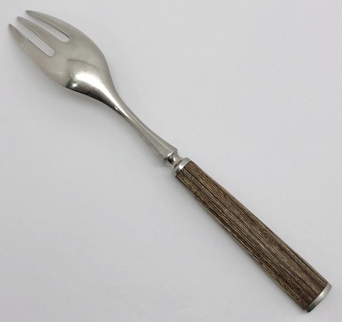 Dansk Stainless Steel WOOD ACCENT 7-7/8" Dinner Fork (RF1039) - Picture 4 of 4