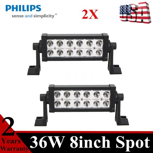 Barre Led 4x4 WELLIT Projecteurs LED 48W Lot De 2 - 12V/24V - IP68 Étanche - Pour SUV, Camions, Bateaux Phare Travail SUV Camion étanche IP68