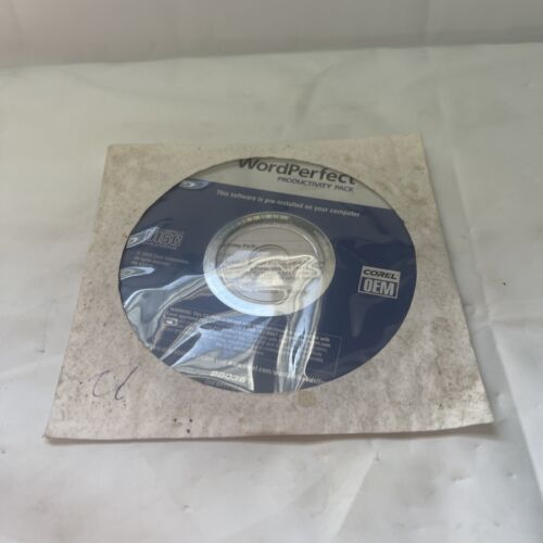 New Word Perfect Productivity Pack 0CD940 CD Disc COA Install - Picture 2 of 7