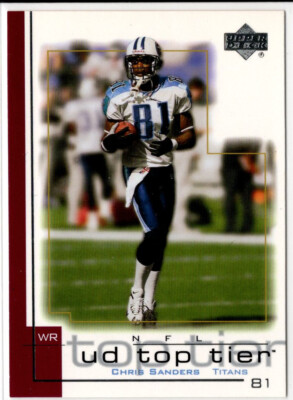 2001 Upper Deck UD Top Tier Chris Sanders No. 174 Tennessee Titans