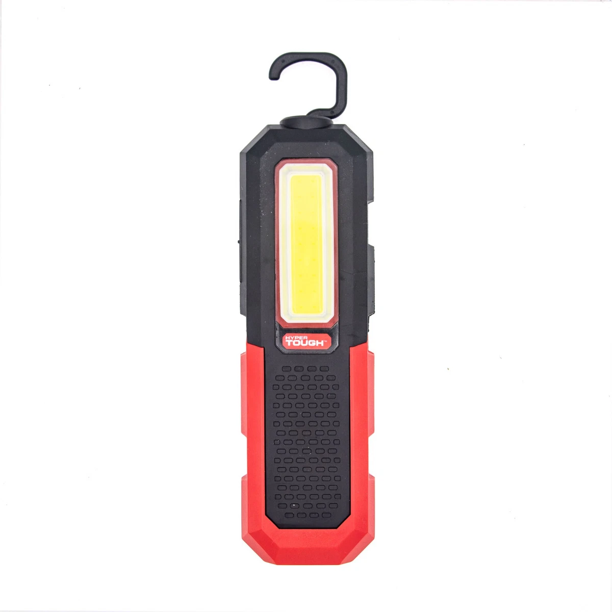 Hyper Tough 350 LUMEN RECHARGEABLE LED WORK LIGHT Magnet Pivoting FLASHLIGHT USB