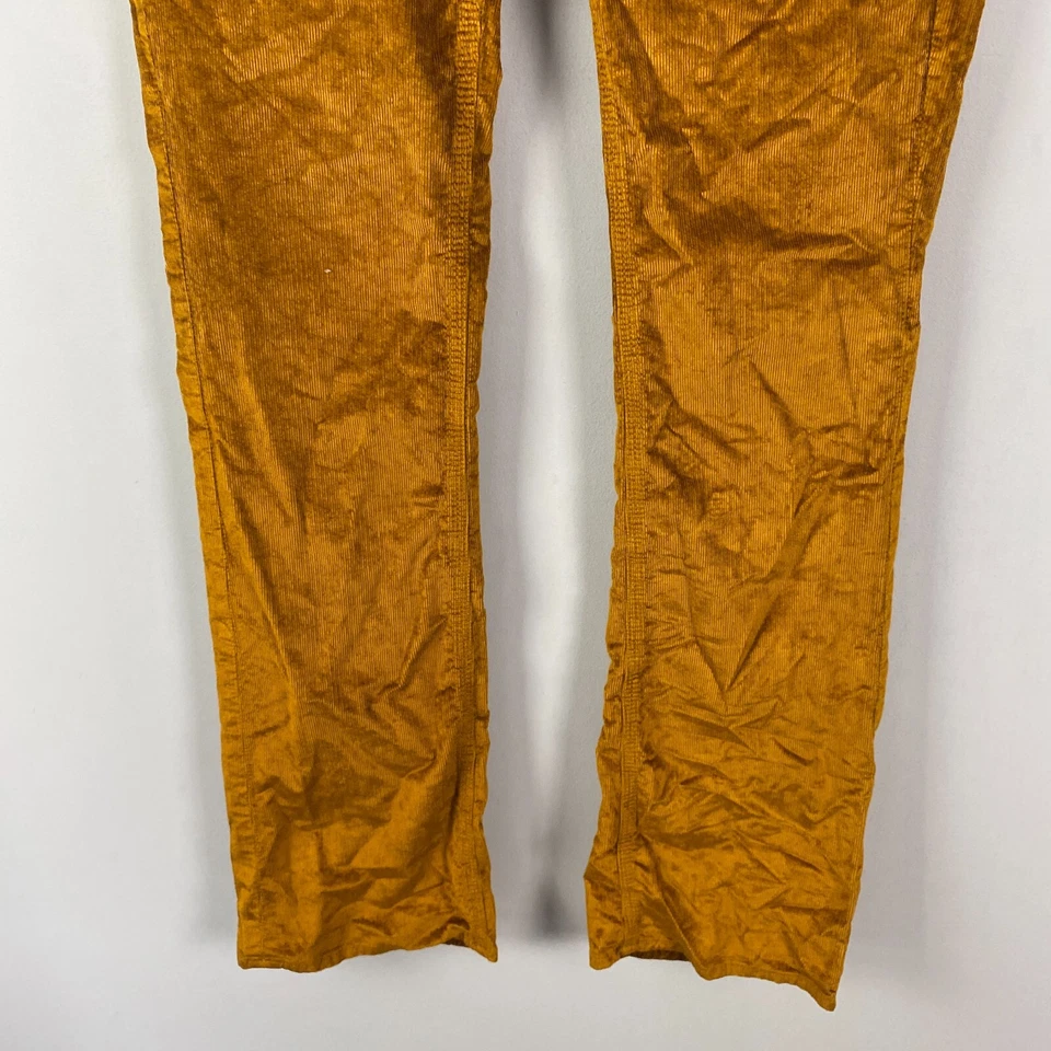 Calça bootcut de veludo 7 for All Mankind Flynt tamanho 28 marrom cintura baixa - Imagem 3 de 4