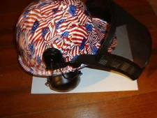 New Style Forestery Chainsaw Safety Helmet Hat { Cool American Flag Design}