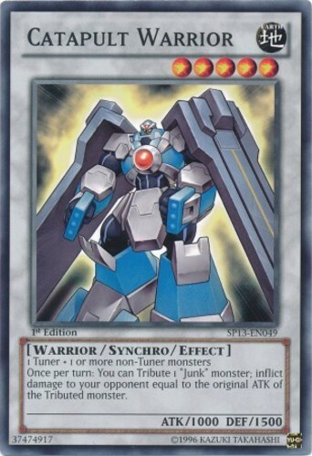 Catapult Warrior SP13-EN049 Common 1st Edition Near Mint Yugioh Card