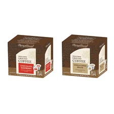 Harry&David Coffee Combo,Chocolate Raspberry, Vanilla Creme Brulee 2/18 ct boxes