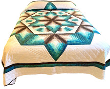 Quilt, Ohio Amish Hand Stitched, New, Queen size, 110" x 200"