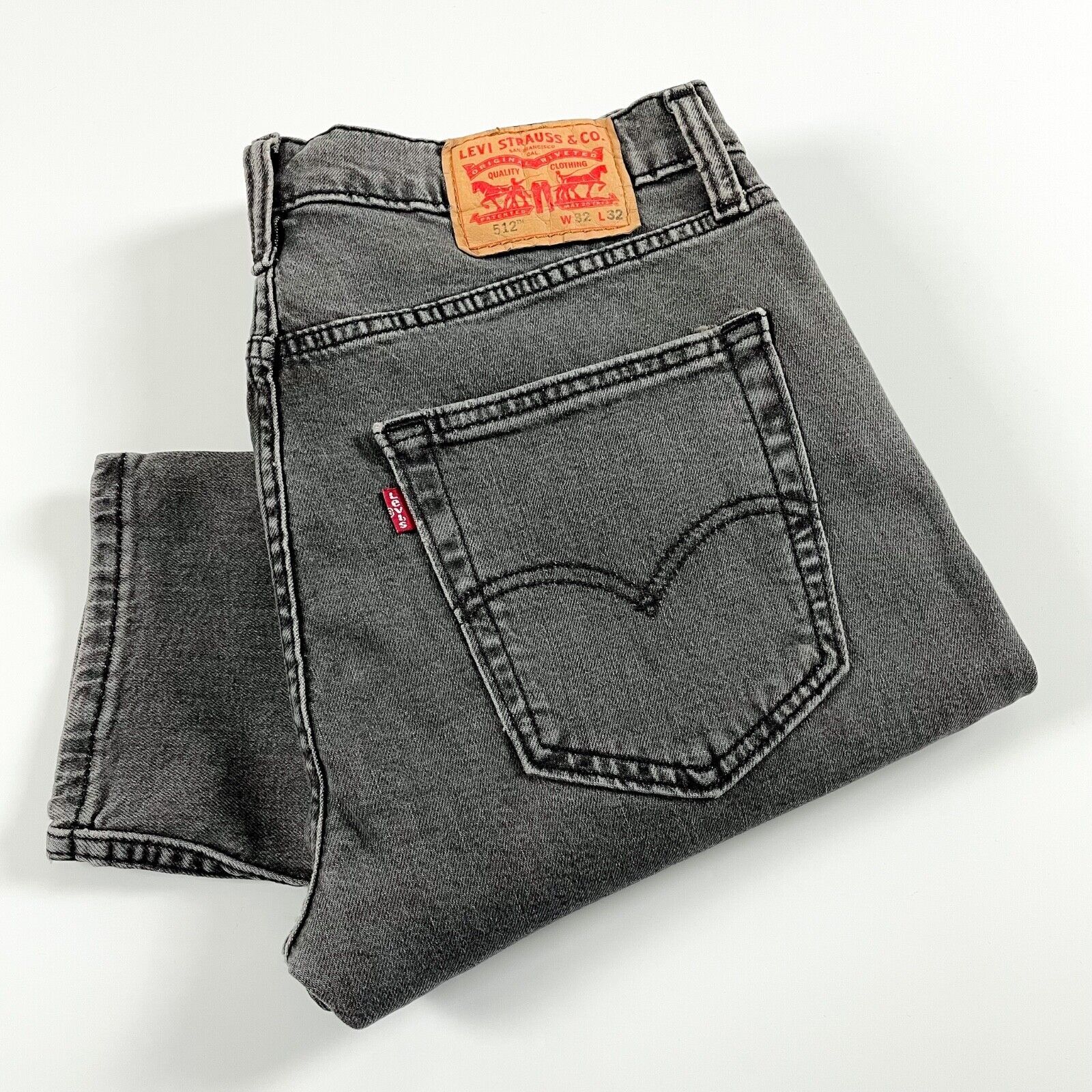 Levi&#039;s 512 Jeans Men&#039;s Slim Taper Far Away Dark Grey RRP £110 |