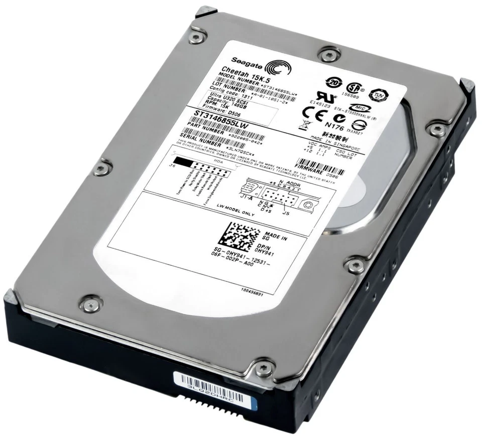 Hard Drive Dell 0HY941 HY941 146GB 15000RPM 16MB SCSI U320 ST3146855LW 3.5'' - Image 3 of 3