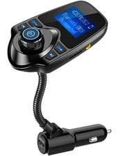 Wireless in-Car Bluetooth FM Transmitter Radio Adapter Car Kit W 1.44 Black