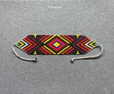 Embera Chami beaded Bracelet by women of the Colombian indigenous tribe 3139