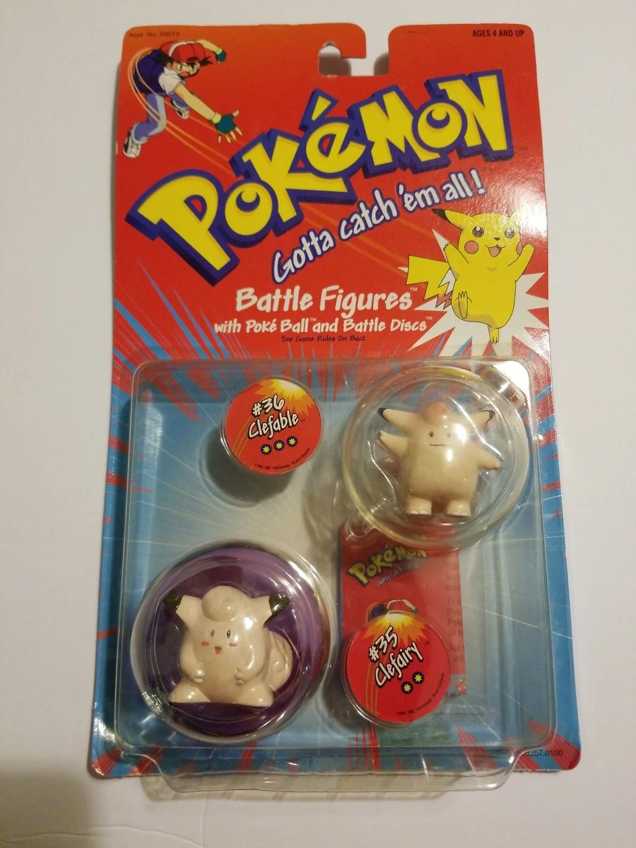 1999 Pokemon CLEFABLE 36 CLEFAIRY 35 Action Figures ASST